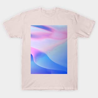 Iridescent - holographic Colorful Pink Blue T-Shirt